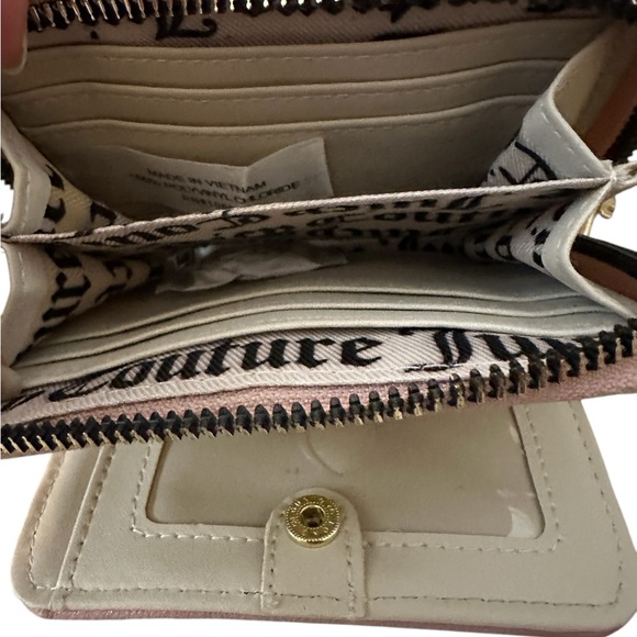 Juicy Couture Forbidden Fruit Wallet With Cream Citrus Print New With Key Charm - Picture 6 of 12